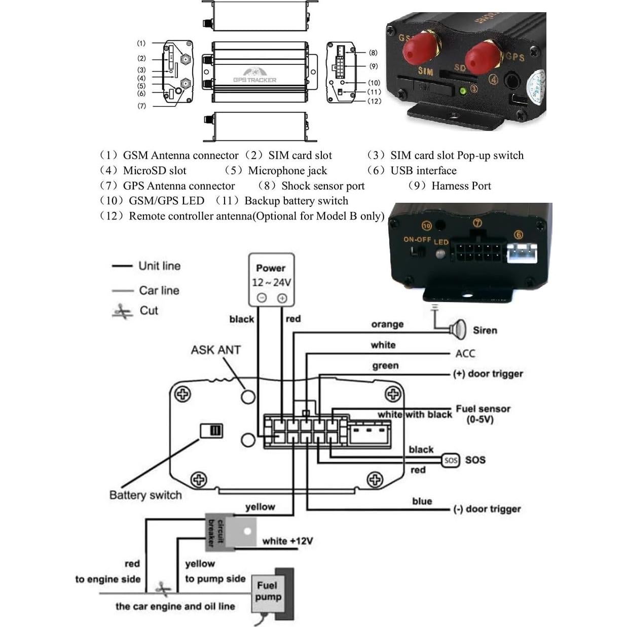 Rastreador GPS Vehicular Coban TK103A Antirrobo en Tiempo Real