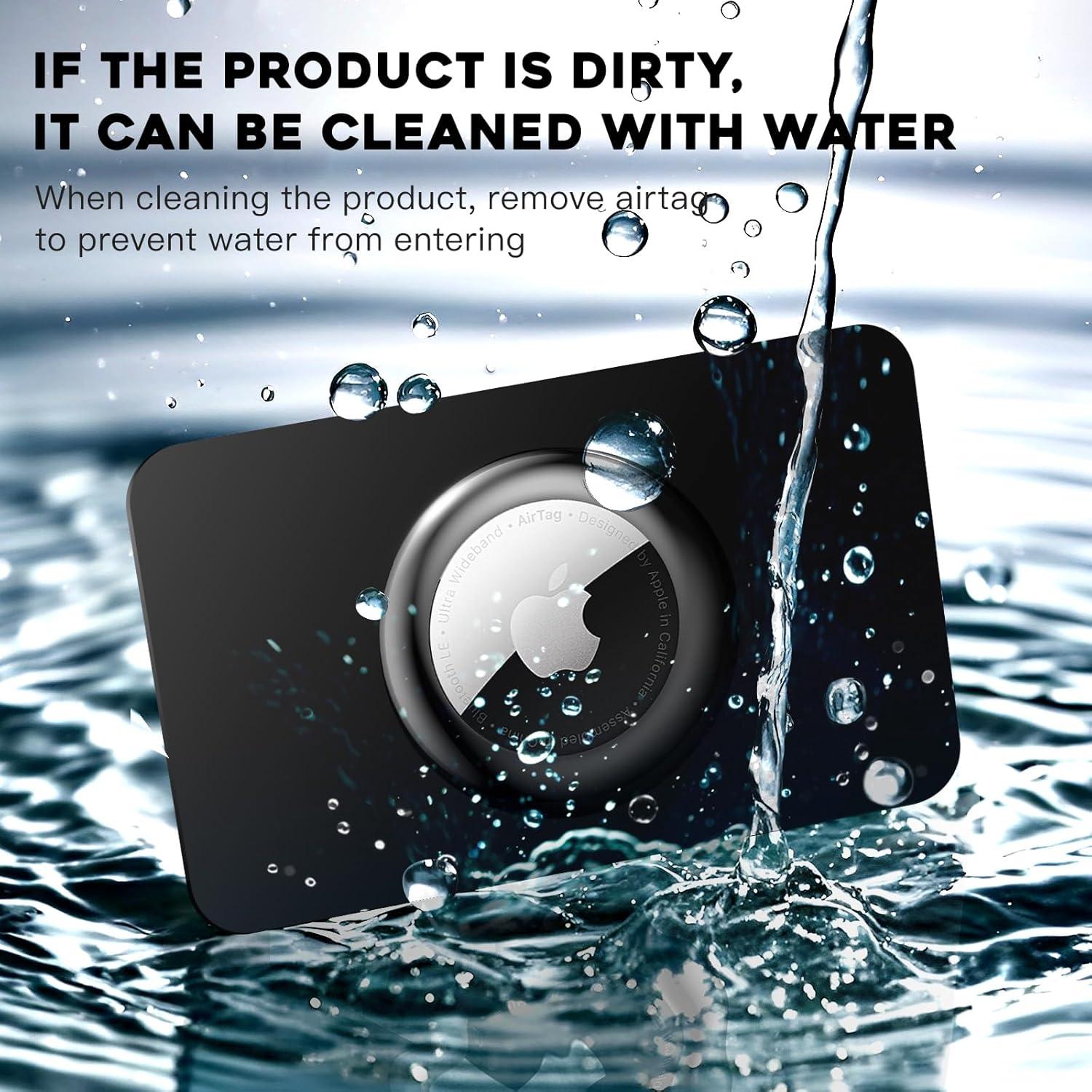 Soporte de Tarjeta Ultra Delgado Natyos para Apple Airtag 4 Pzas