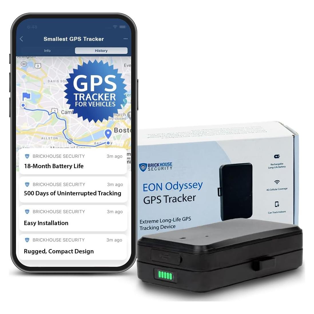 Rastreador GPS 4G LTE BrickHouse Security - 18 Meses de Batería