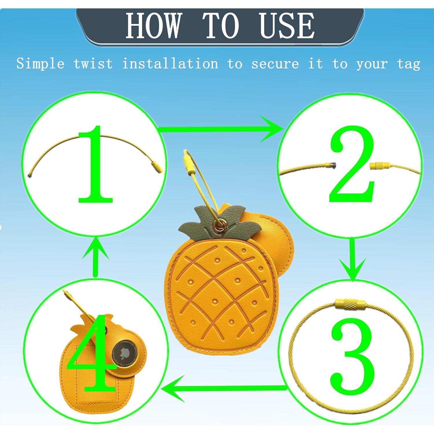 Soporte Etiqueta de Equipaje ZOUITY para AirTag Piña
