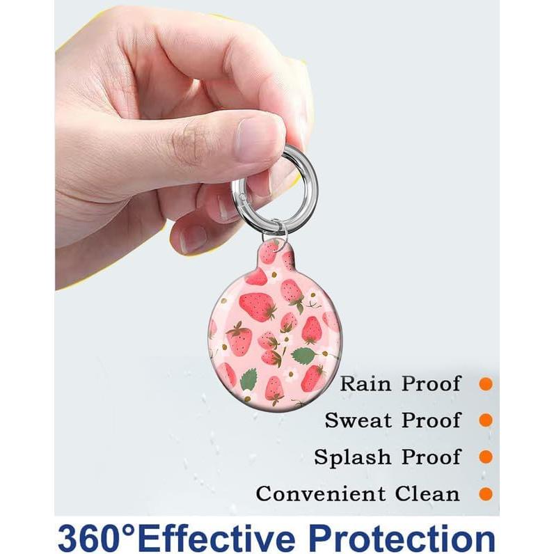 Funda Protectora para Air Tag LZMtacase Rosa 9x7cm