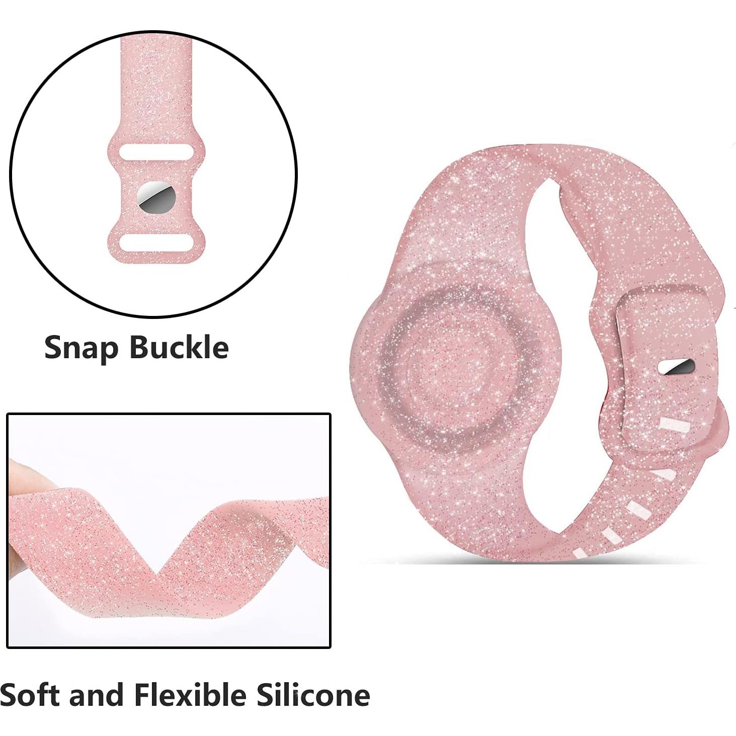 Funda de muñeca para AirTag Hansont Oro Rosa - Niños