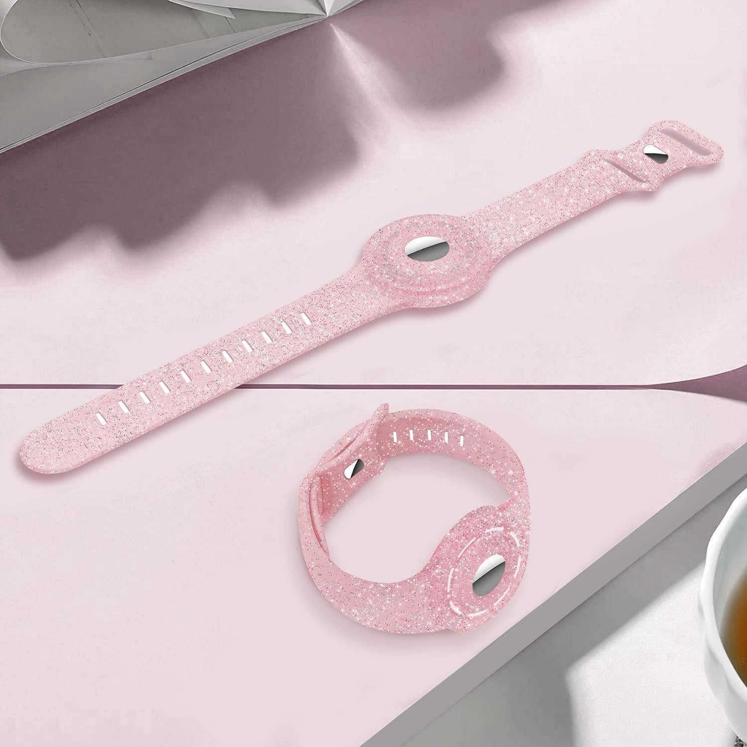 Funda de muñeca para AirTag Hansont Oro Rosa - Niños