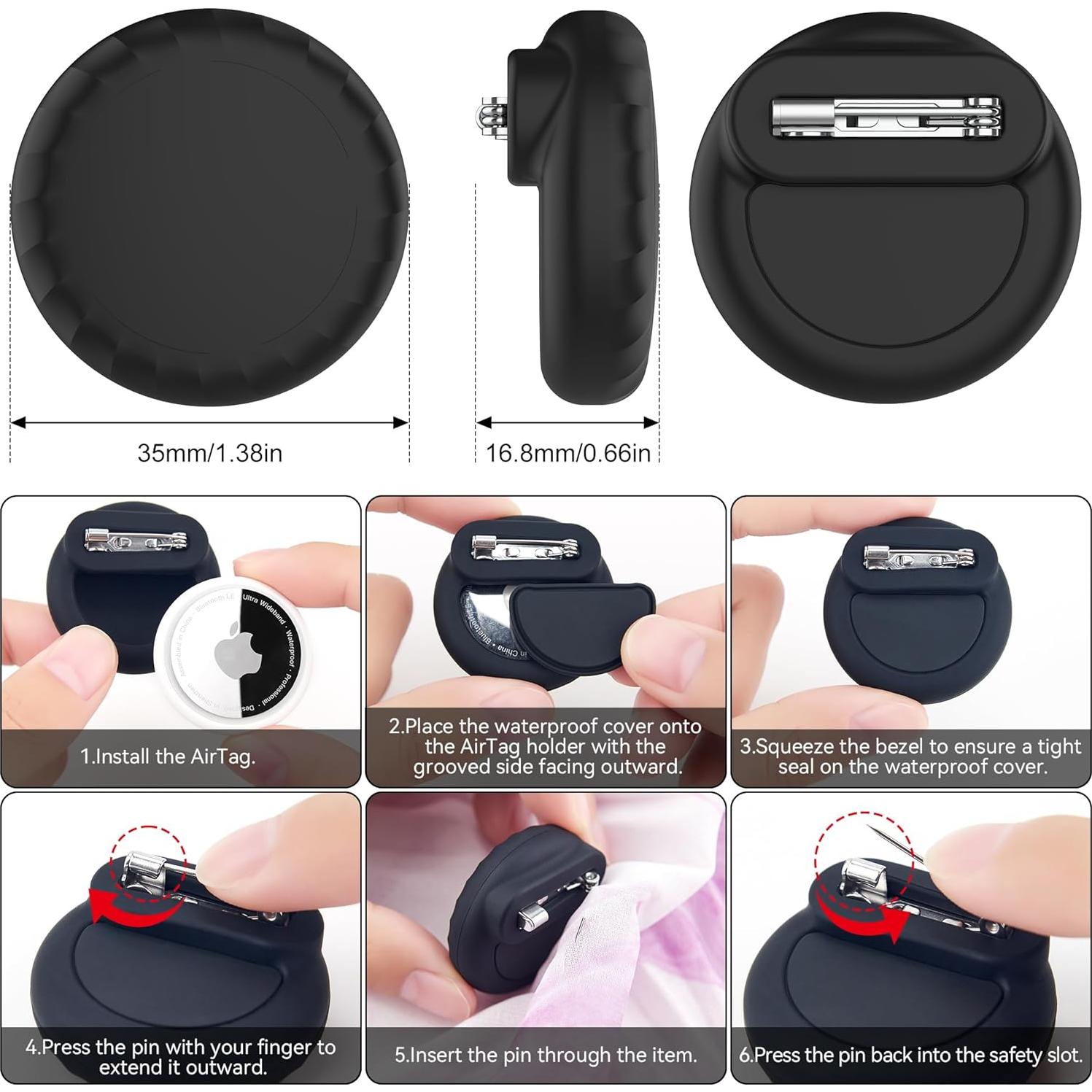 Paquete de 4 Soportes Silicona para AirTag SkyArmor - Niños