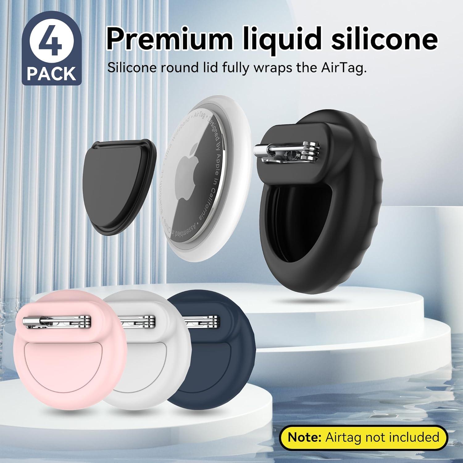 Paquete de 4 Soportes Silicona para AirTag SkyArmor - Niños