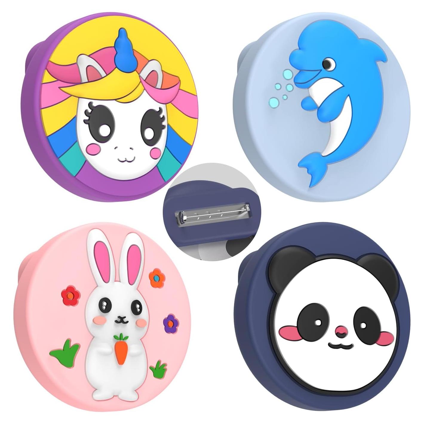 Soporte Oculto para AirTag Motande - 4 Fundas Silicona Niños