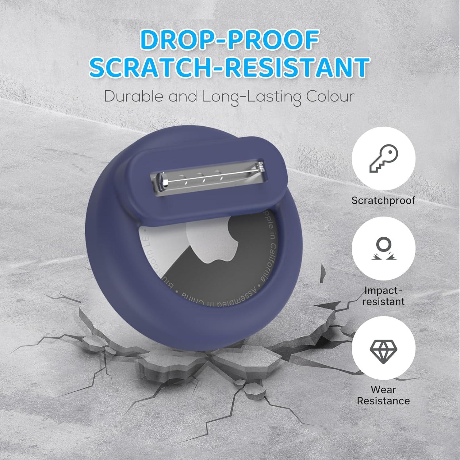 Soporte Oculto para AirTag Motande - 4 Fundas Silicona Niños