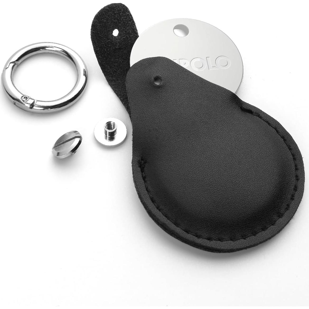 Funda Protectora Negra CaSZLUTION para Airtag y Chipolo