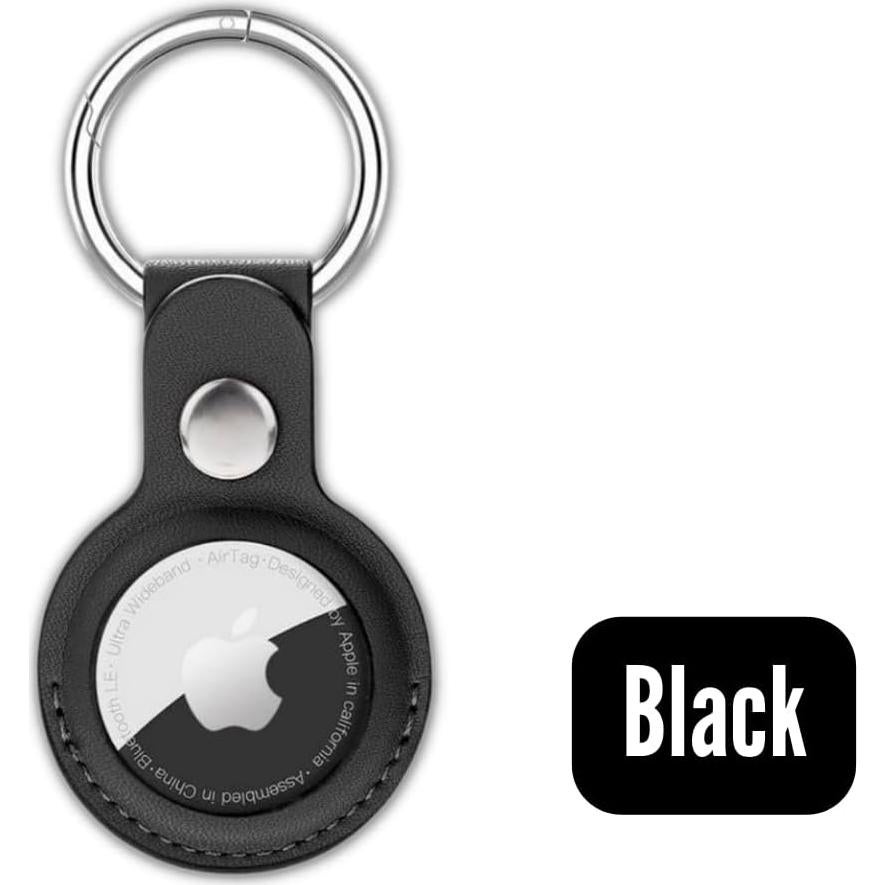 Soporte de llavero cuero para Air Tag Apple - Paquete 5 colores