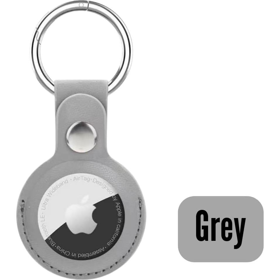 Soporte de llavero cuero para Air Tag Apple - Paquete 5 colores