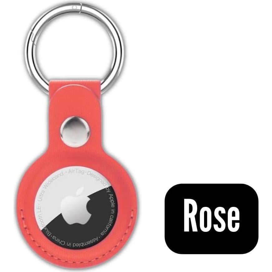 Soporte de llavero cuero para Air Tag Apple - Paquete 5 colores