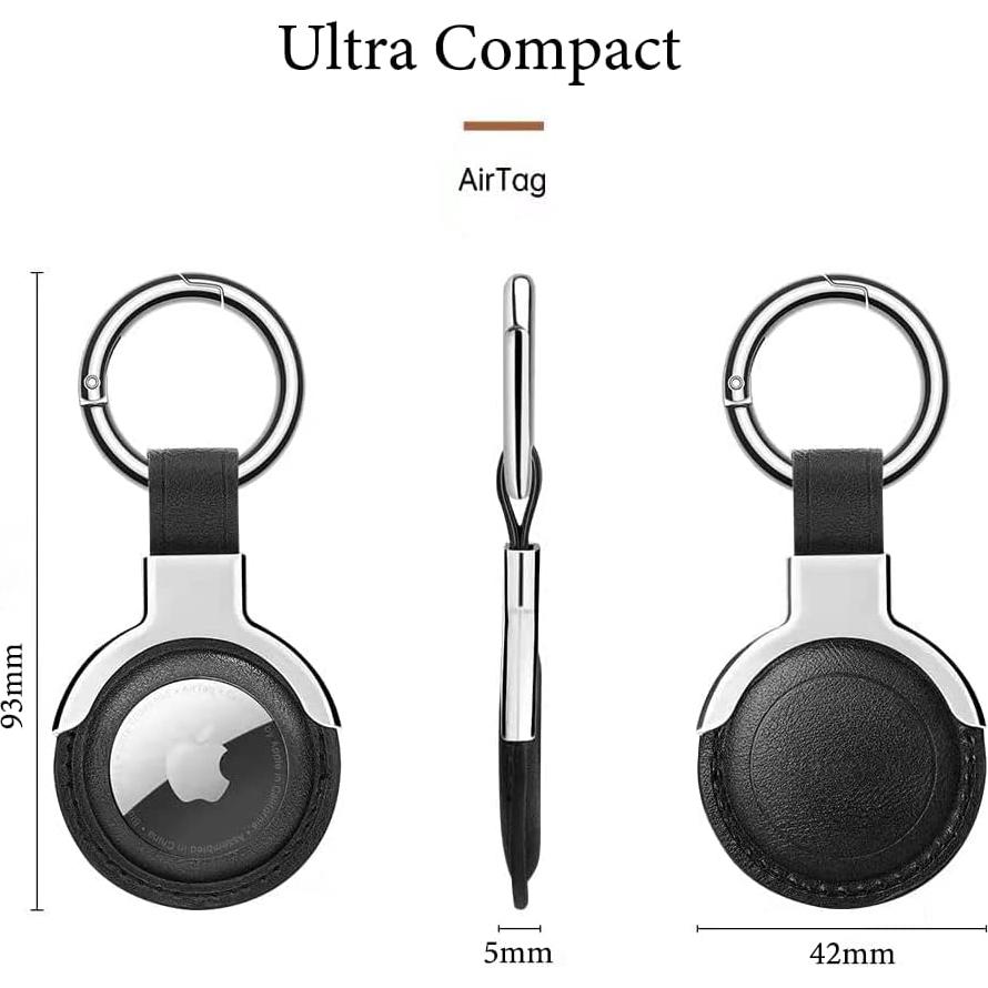 Funda de Cuero para Llavero AirTag Sichy Azul - Soporte Anti-Pérdida