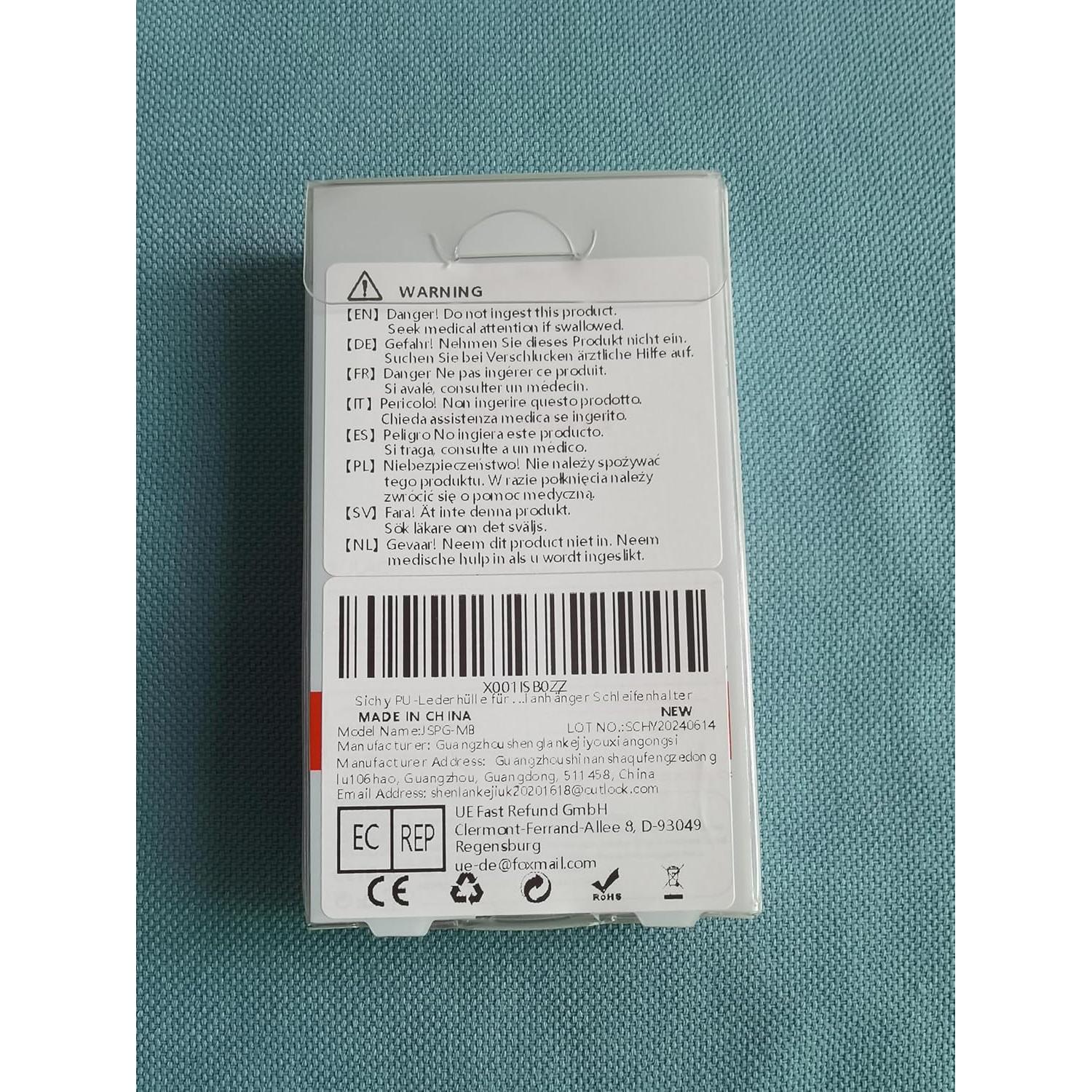 Funda de Cuero para Llavero AirTag Sichy Azul - Soporte Anti-Pérdida