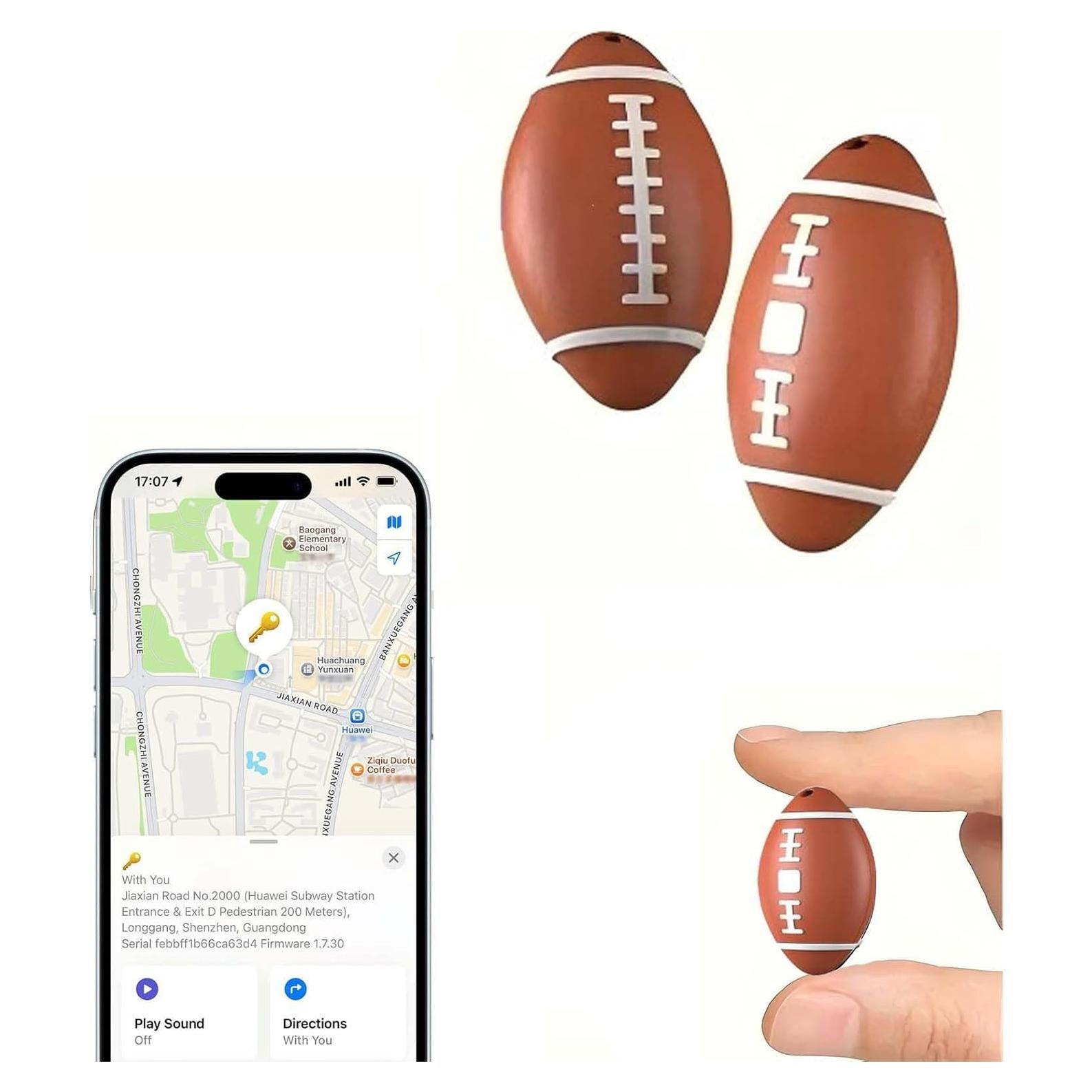 Localizador de Llaves Inteligente MIUXGIO F06 Marrón - Find My iOS