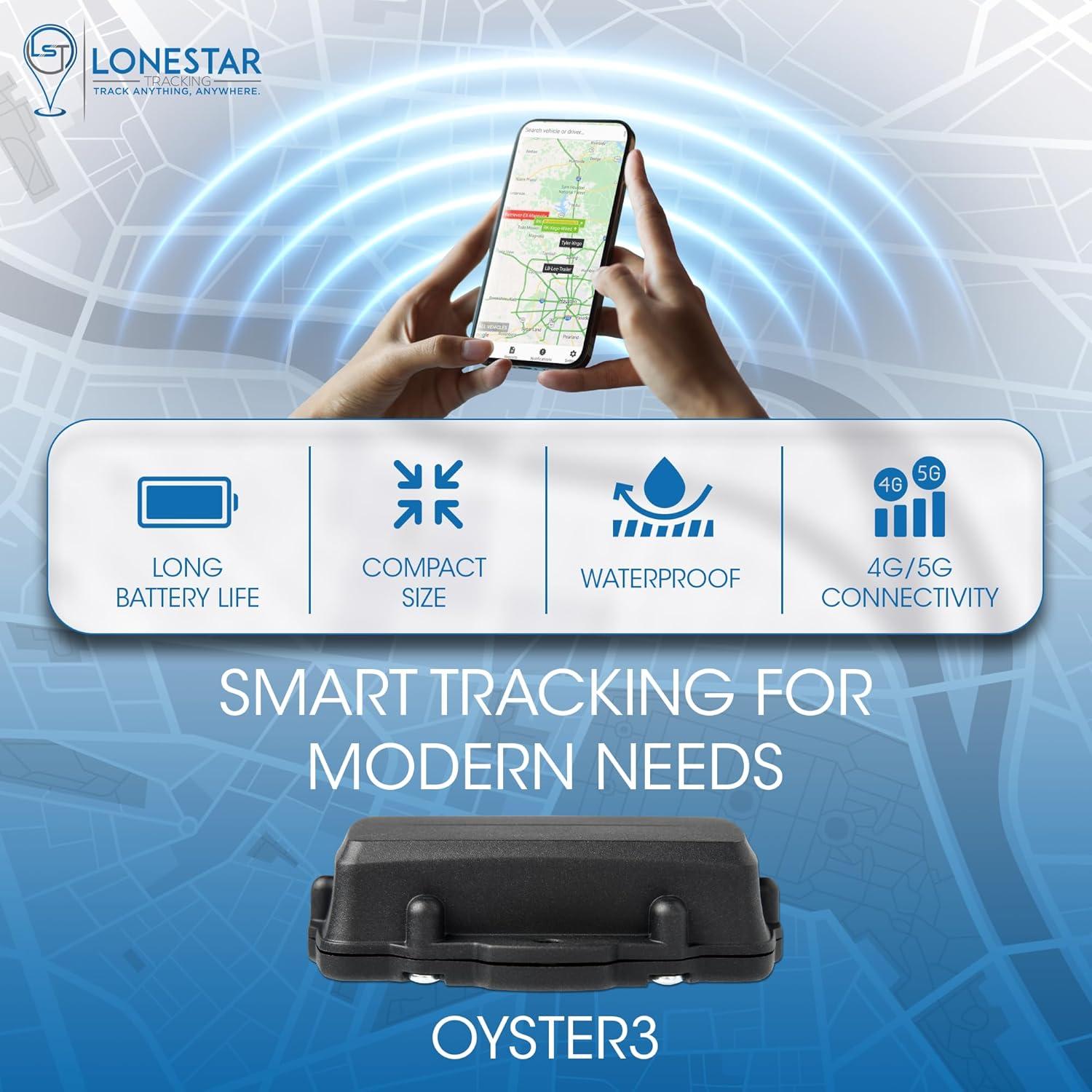 Rastreador GPS Oculto LoneStar Oyster3 4G/5G - Seguridad Vehicular