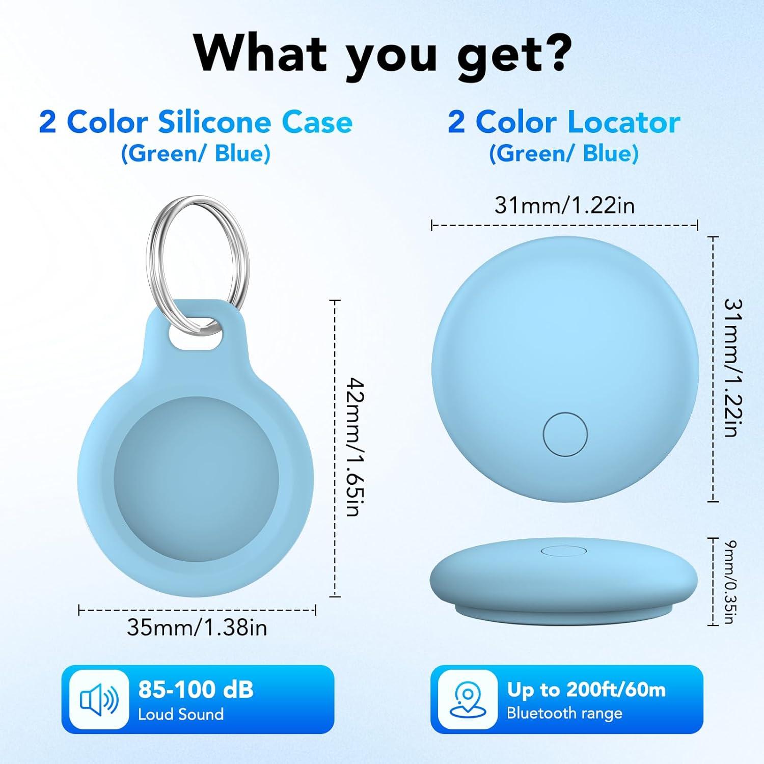 Localizadores de Artículos CASCHO 2-Pack Bluetooth IP67