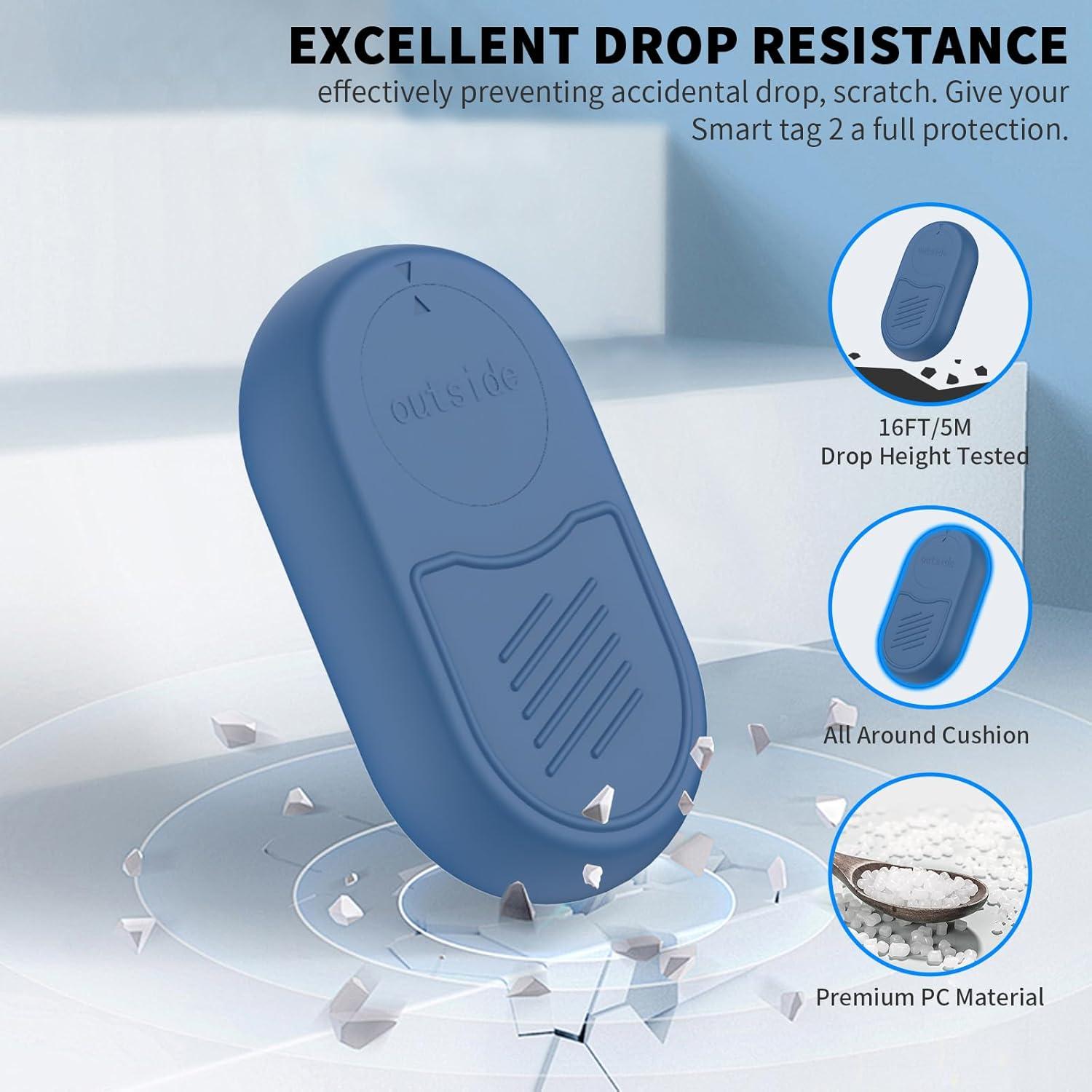 Funda Protectora TUDIOW para Samsung Galaxy SmartTag2 - 2 Unidades