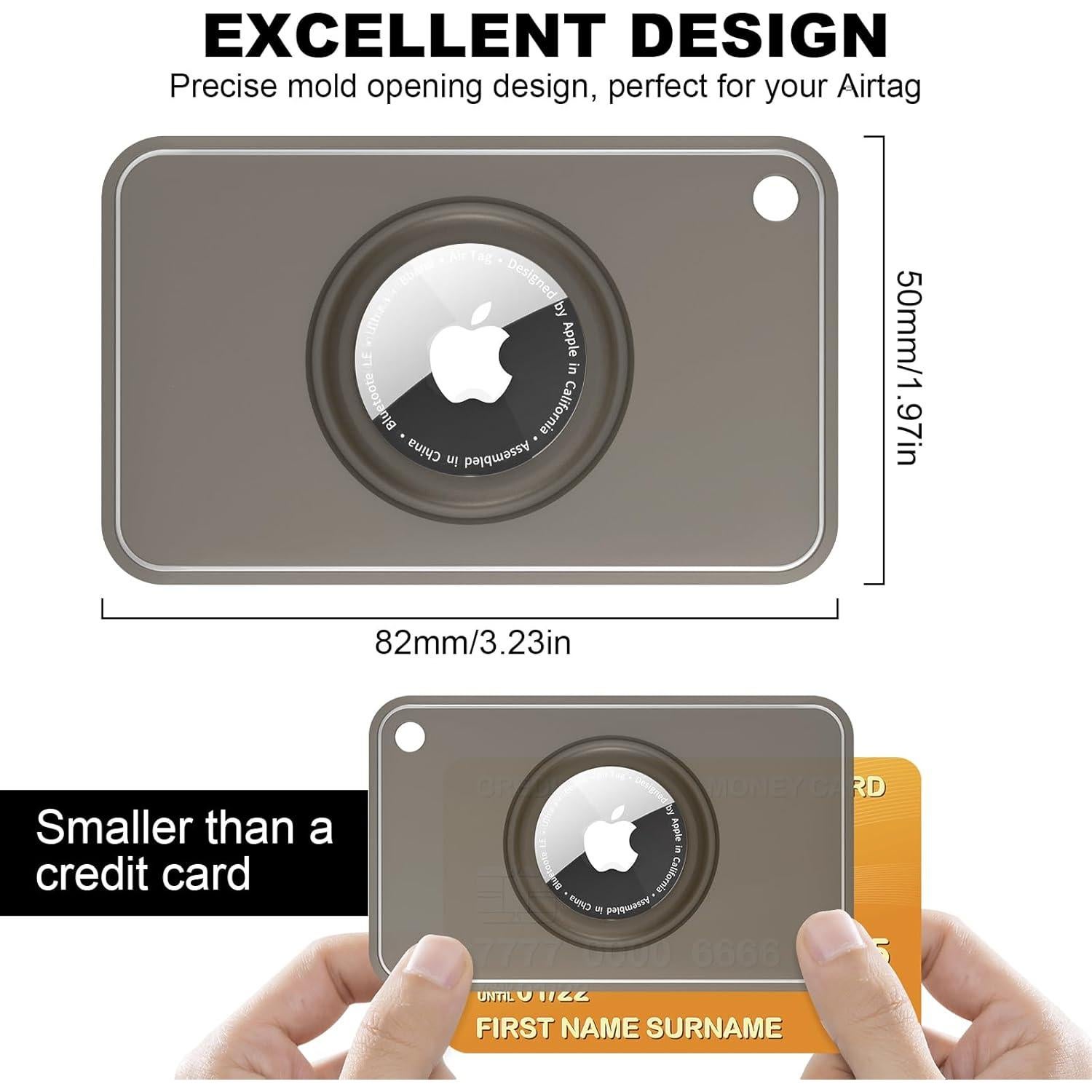 Soporte de billetera ultra delgado Natyos para AirTag