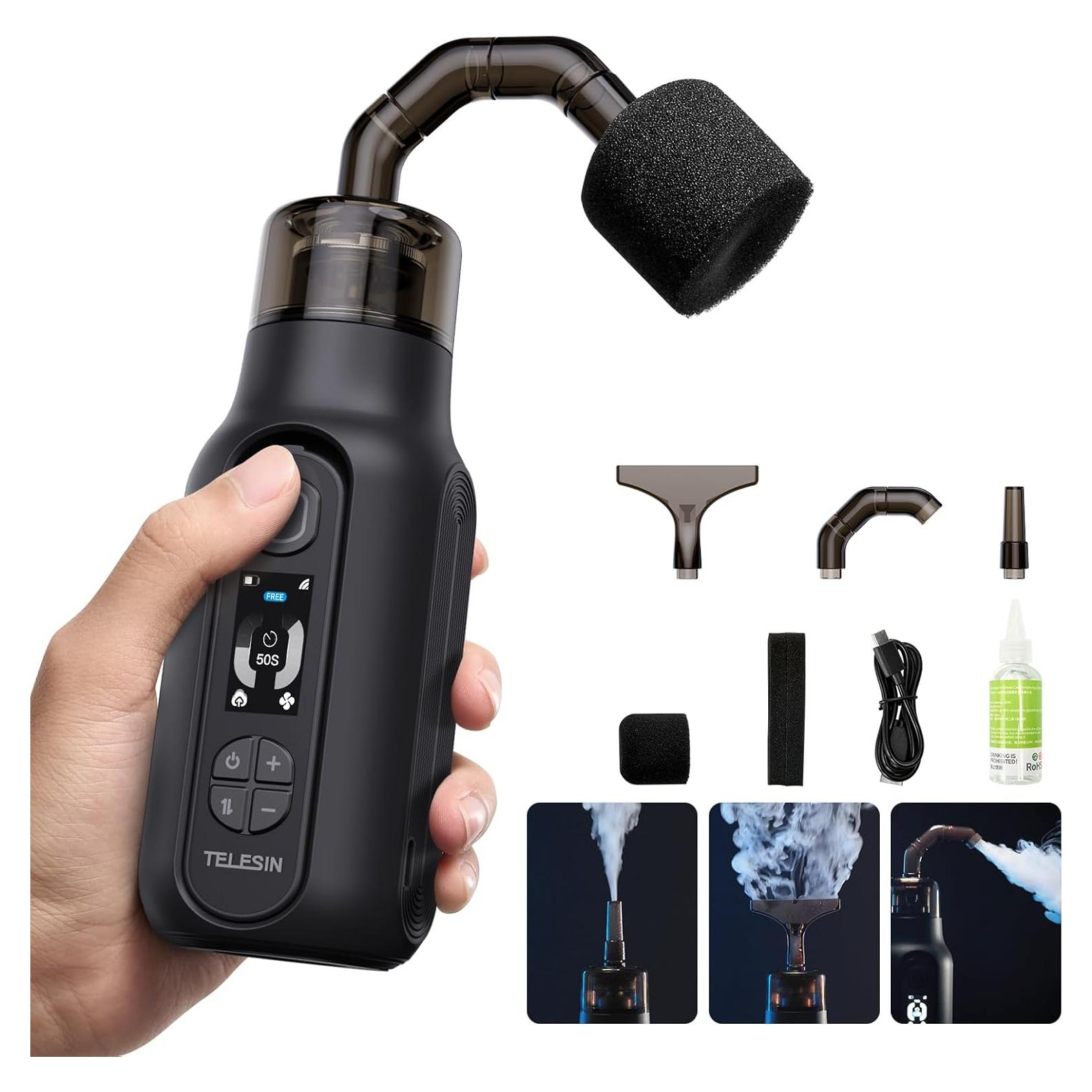 Máquina de Niebla TELESIN C40 Portátil 40W con Control Remoto