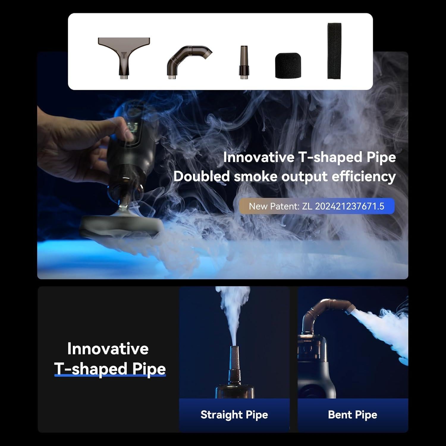 Máquina de Niebla TELESIN C40 Portátil 40W con Control Remoto