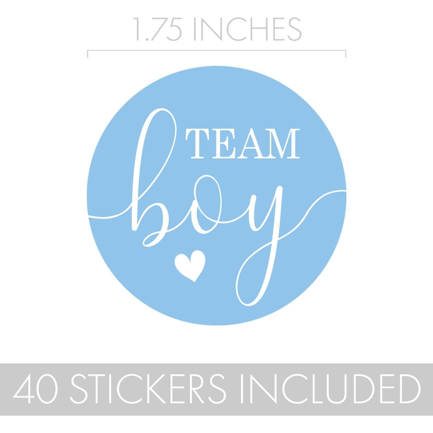 Stickers Fiesta Revelación Género Rosa Azul - 40 Piezas