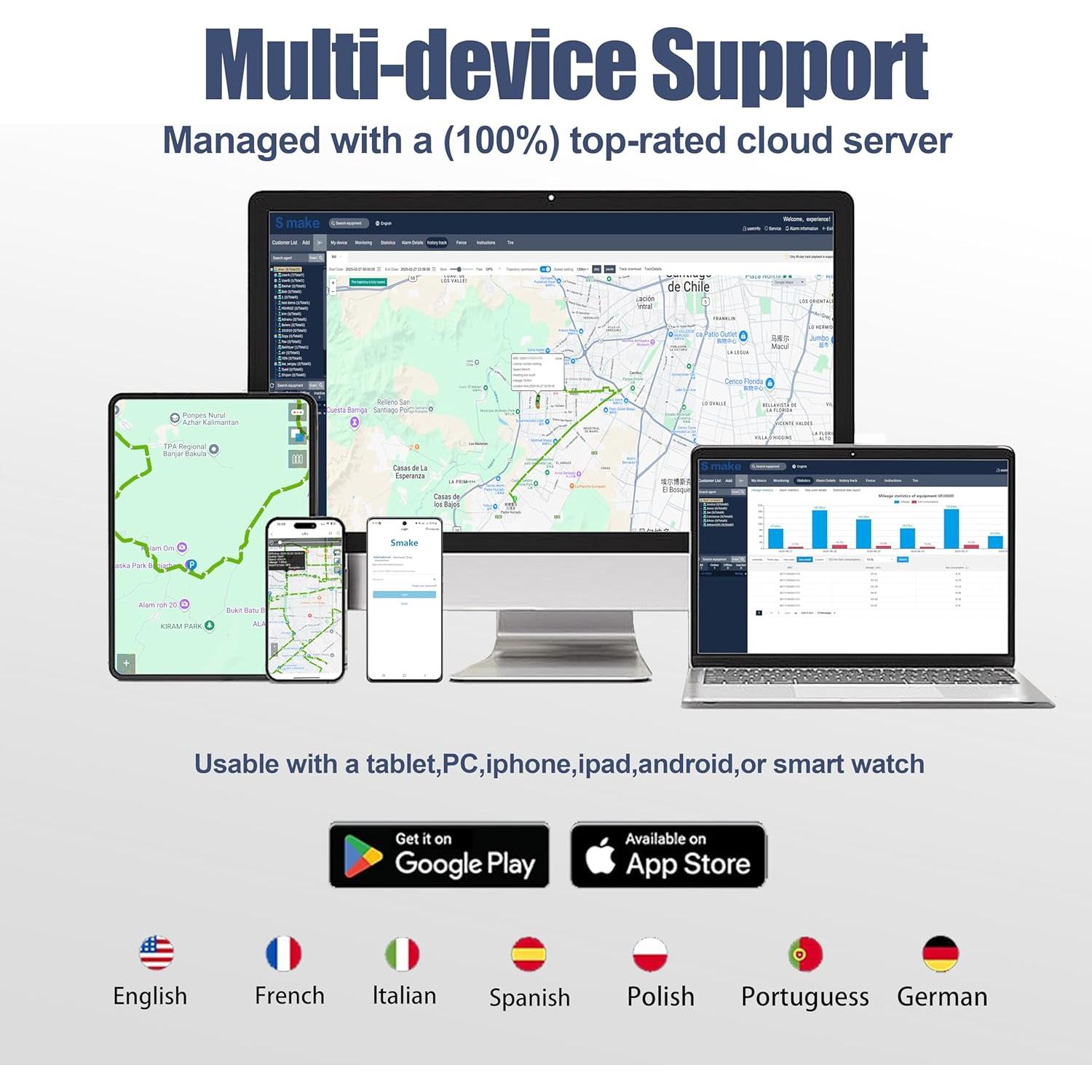 Rastreador GPS Niuvith G05A para Vehículo con SIM y Batería 6000mAh
