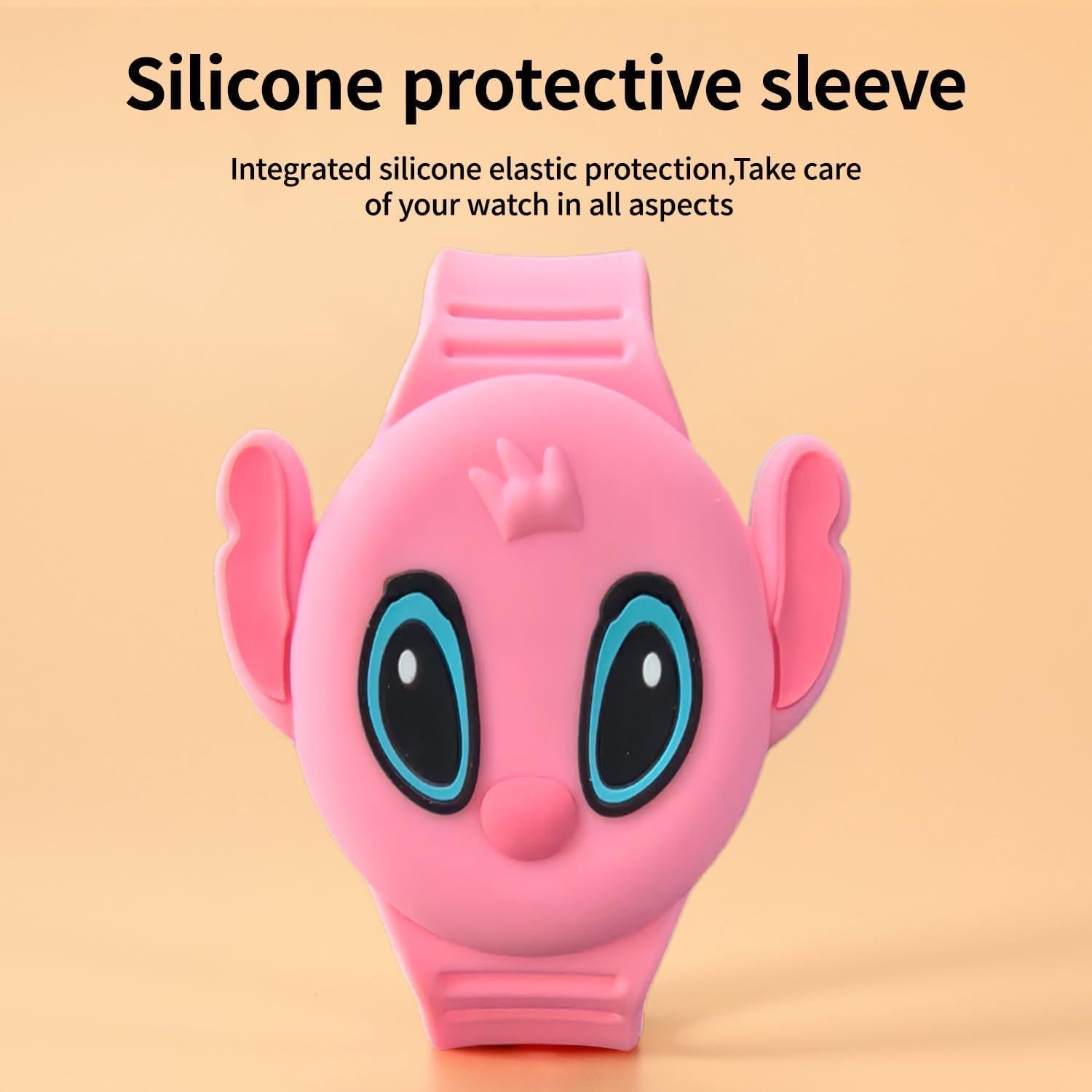 Pulsera Ajustable Rosa para AirTag Niños - Impermeable