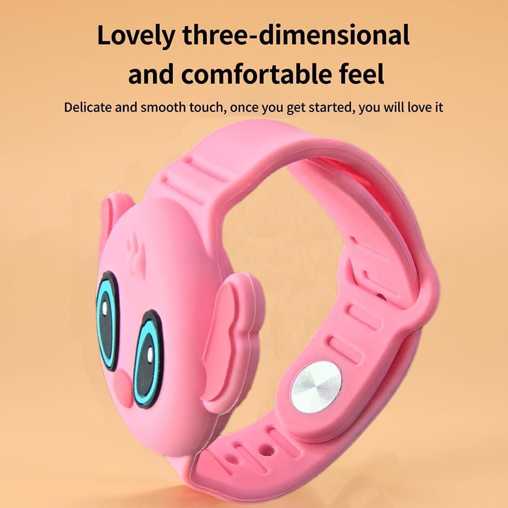 Pulsera Ajustable Rosa para AirTag Niños - Impermeable