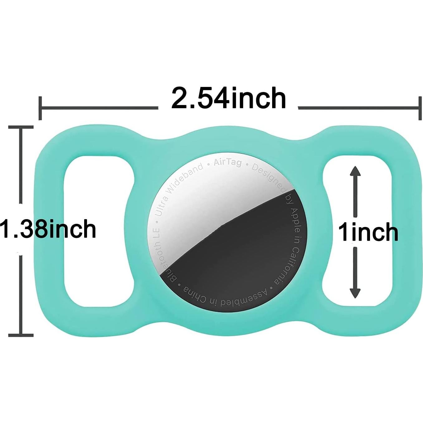 Funda Protectora Poivy para Air Tag de Collar de Perro Verde Menta