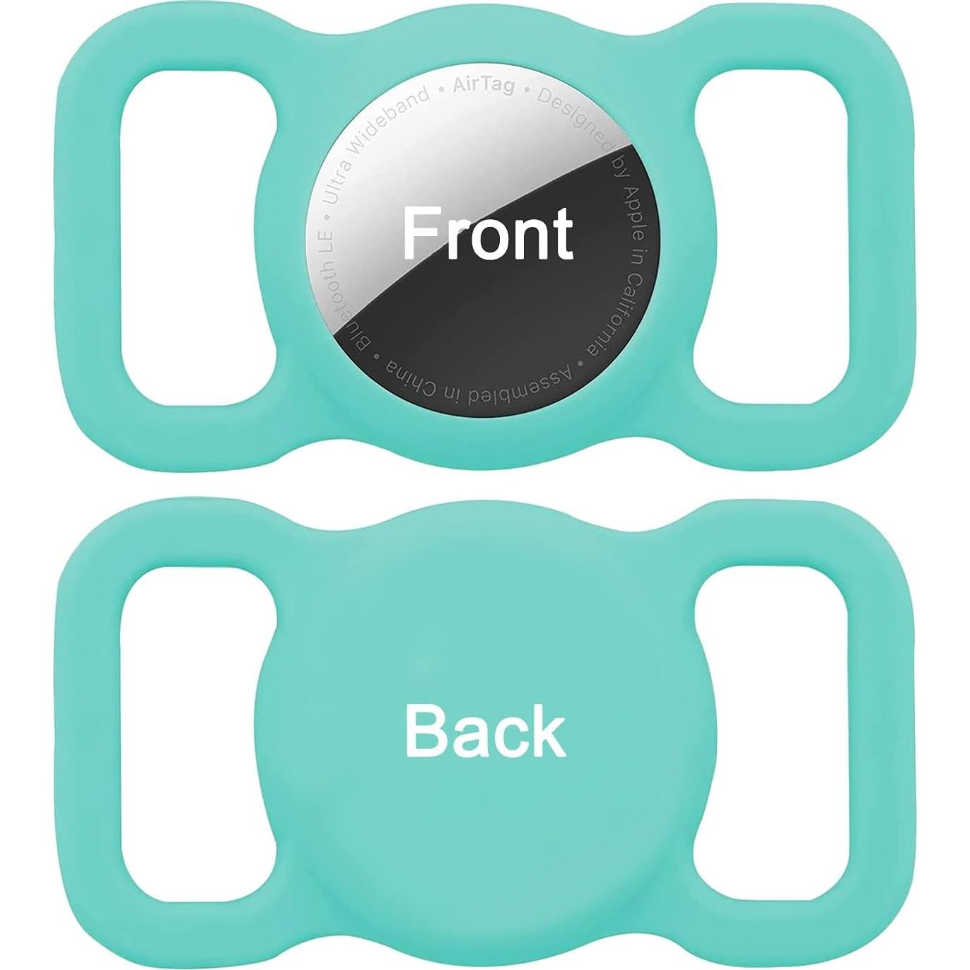 Funda Protectora Poivy para Air Tag de Collar de Perro Verde Menta