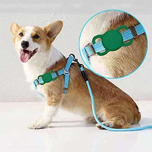 Funda Protectora Poivy para Air Tag de Collar de Perro Verde Menta