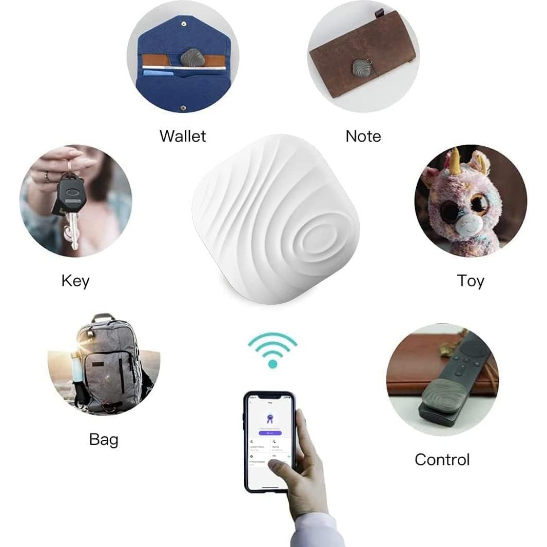 Localizador de Llaves Nutale Bluetooth 4 Piezas Blanco