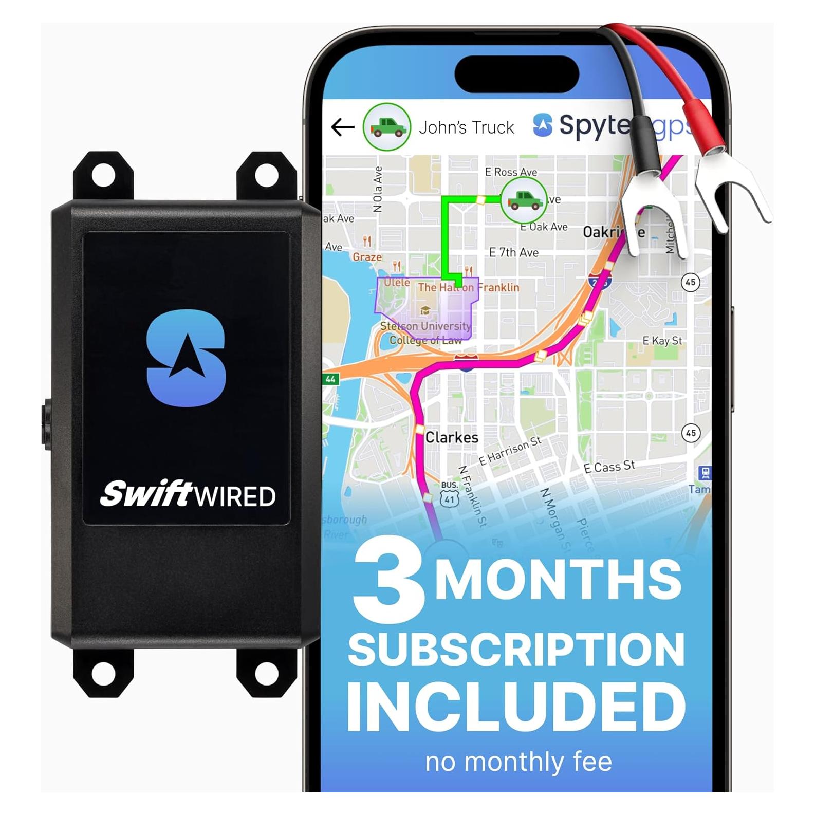 Rastreador GPS Cableado Spytec Swift para Autos 308g