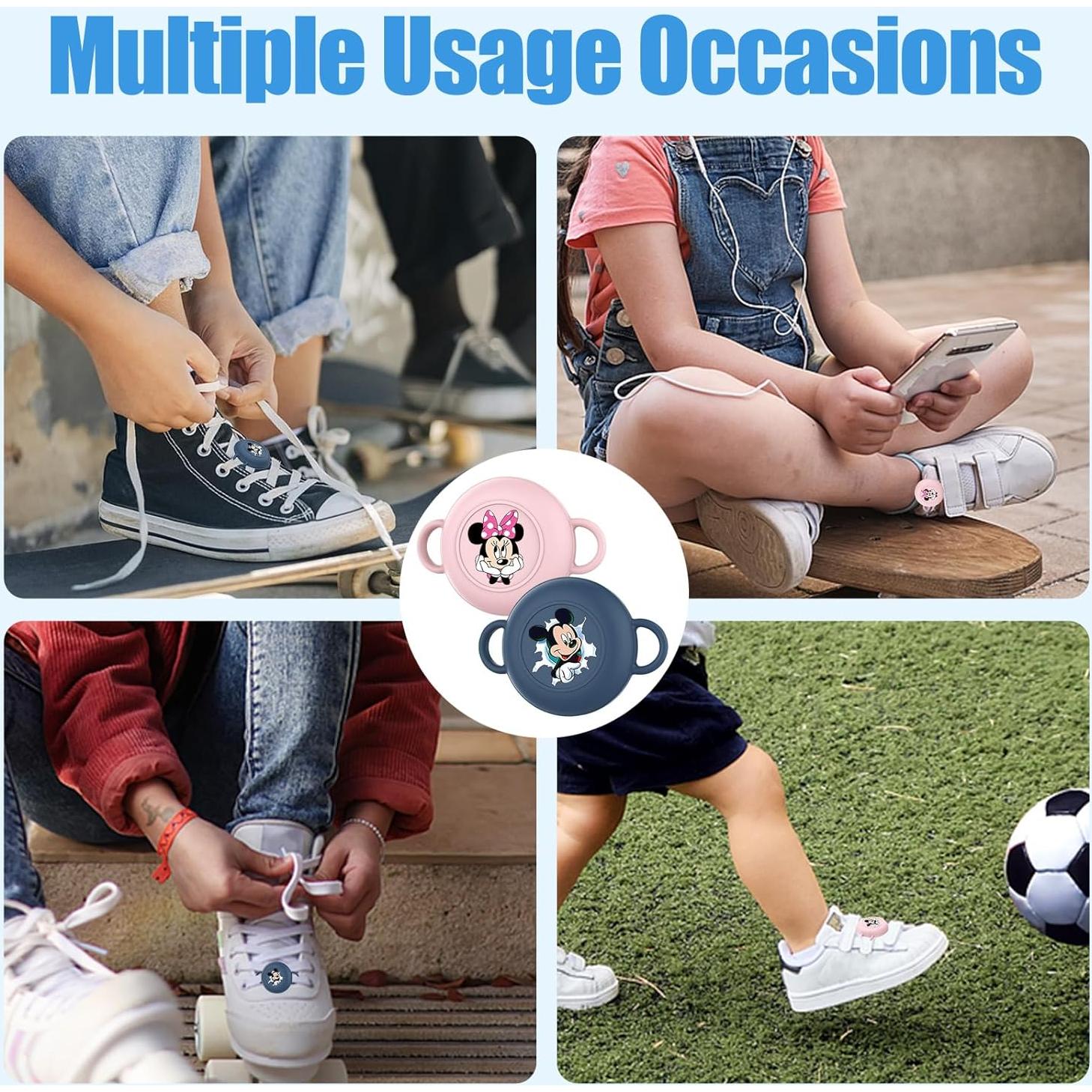 Funda Protectora para Airtag Genérico Niños Azul/Rosa