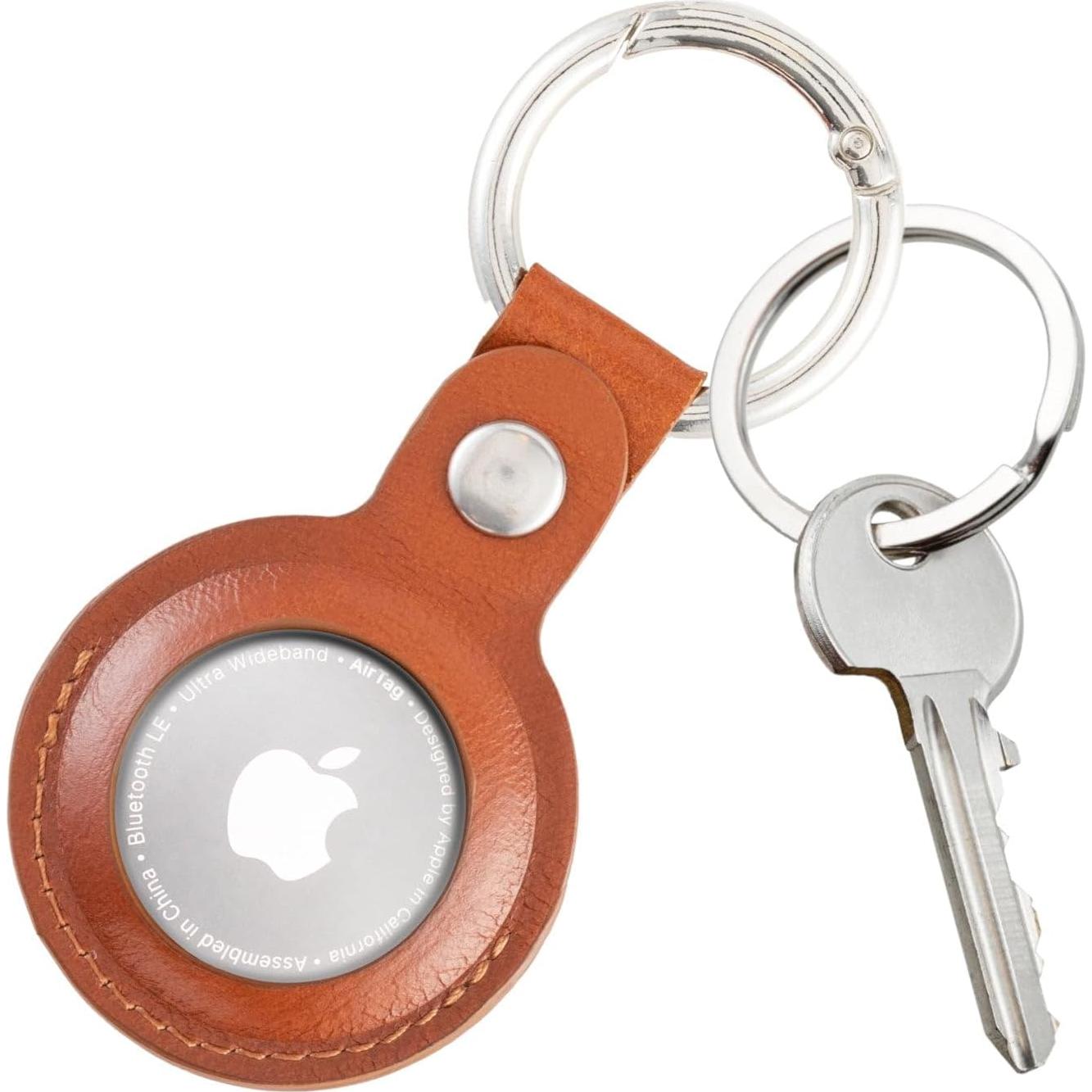 Funda de cuero genuino Node Leather para AirTag - Paquete de 2