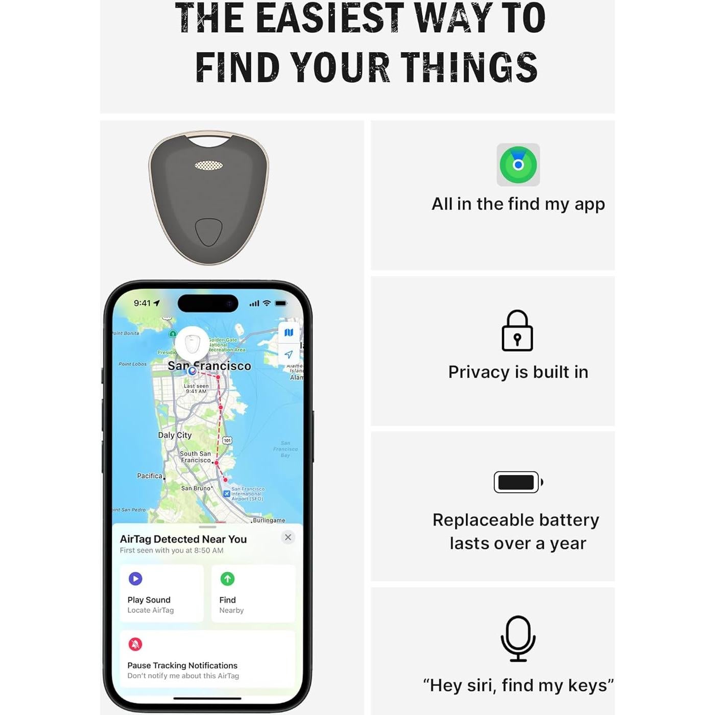 Etiquetas de Rastreo Bluetooth Typecase AK300 para iOS