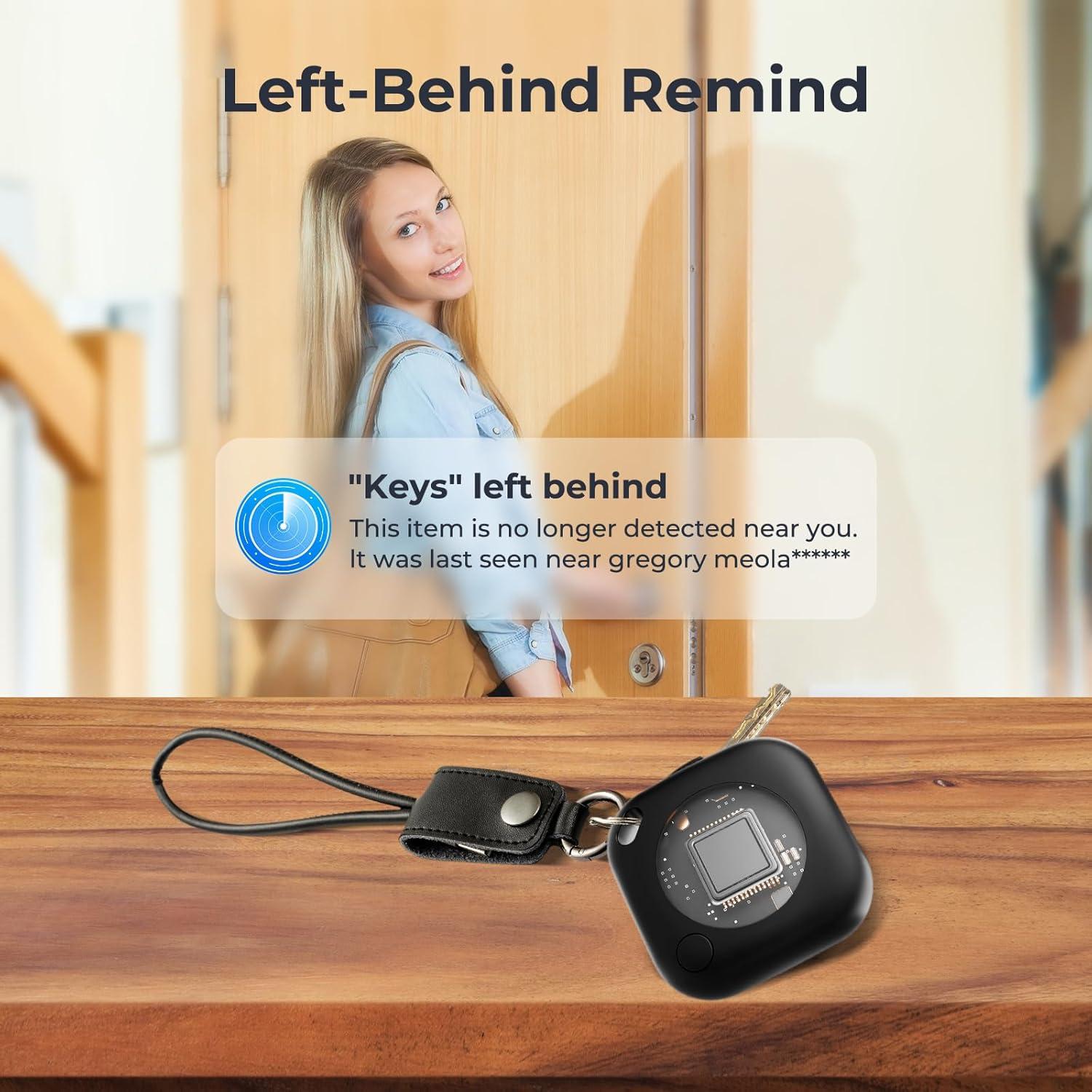 Air Tags 4 Pack Rastreador Bluetooth WarmSea Negro IP67