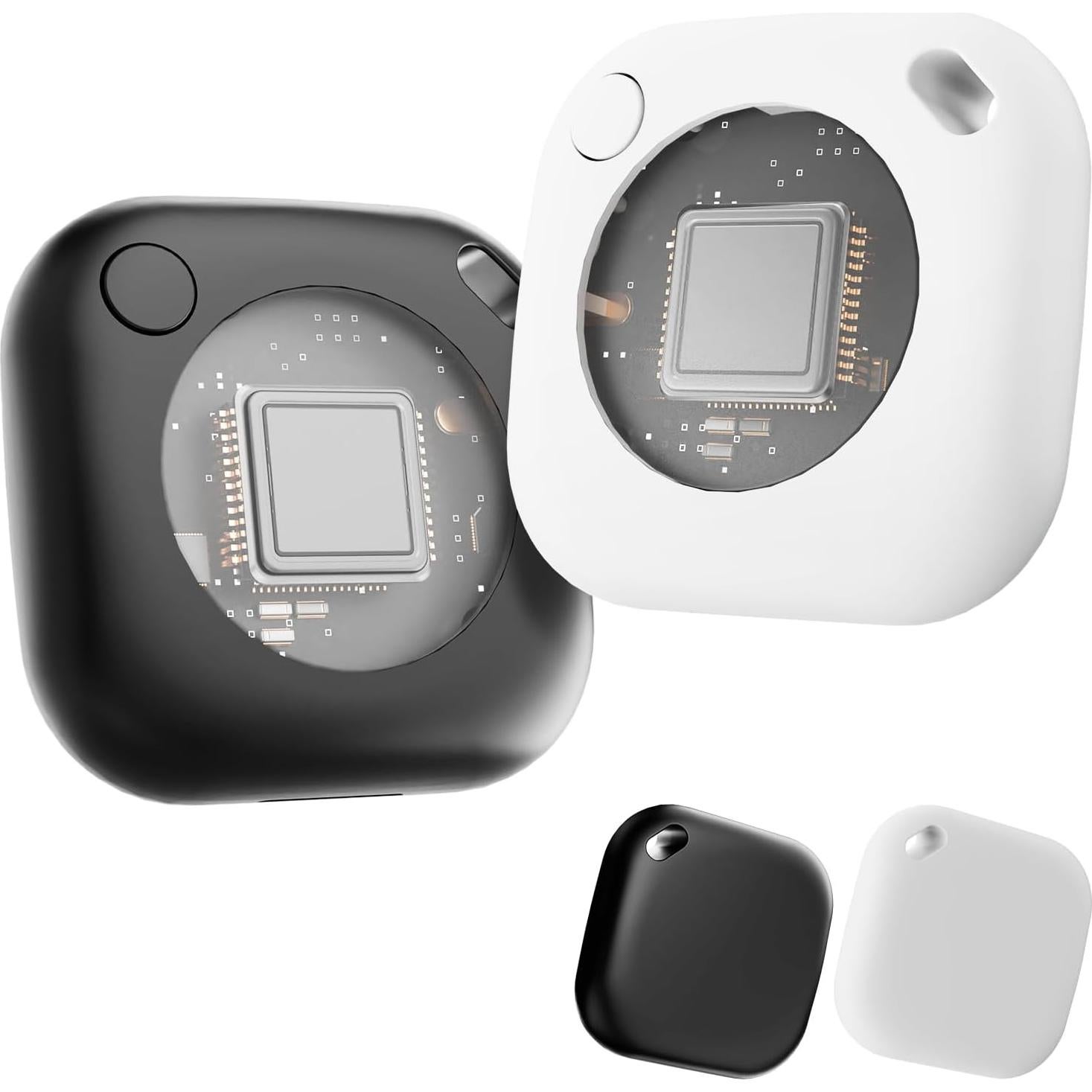 Air Tags 4 Pack Rastreador Bluetooth WarmSea Negro IP67