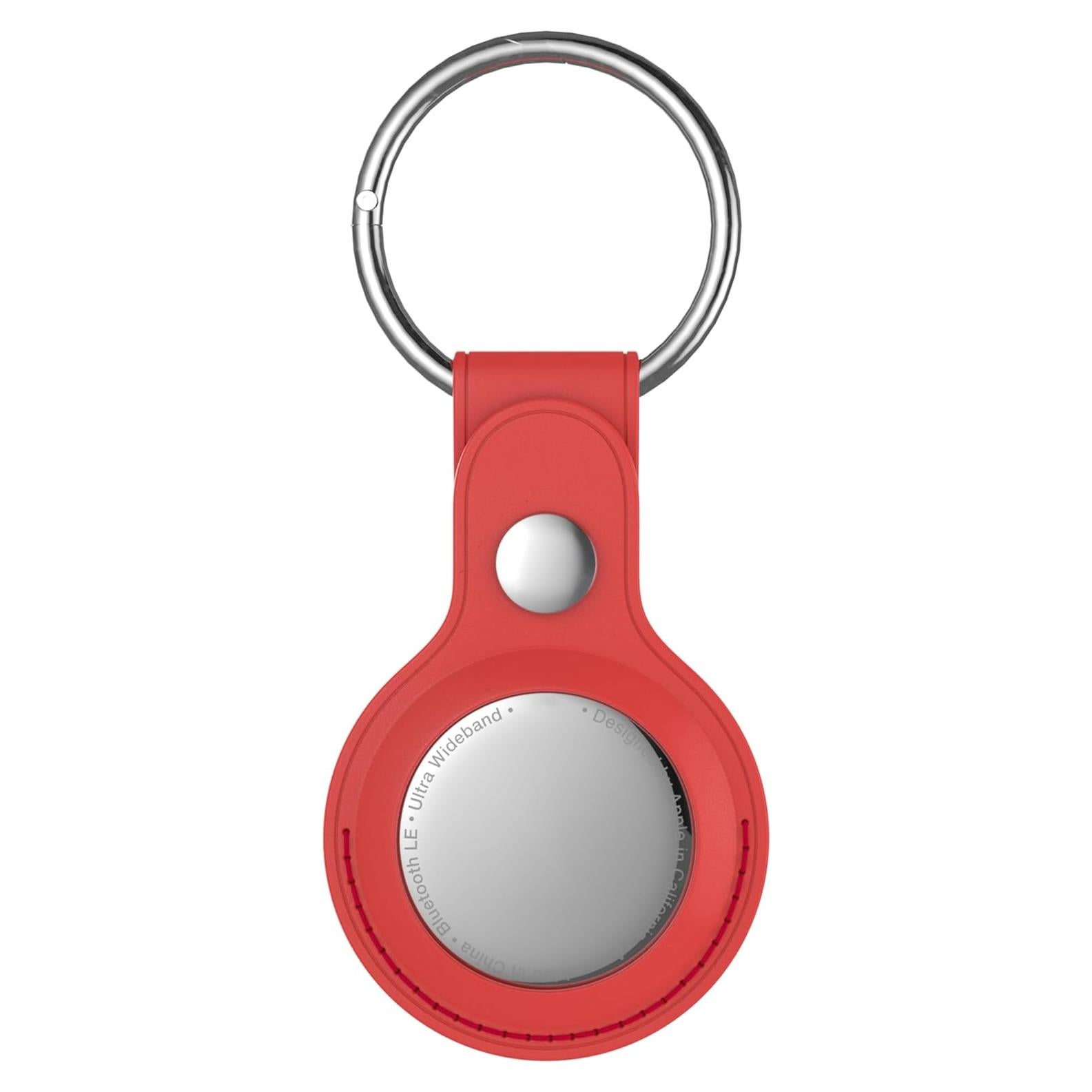 Soporte de cuero Snakehive para Apple AirTag - Rojo