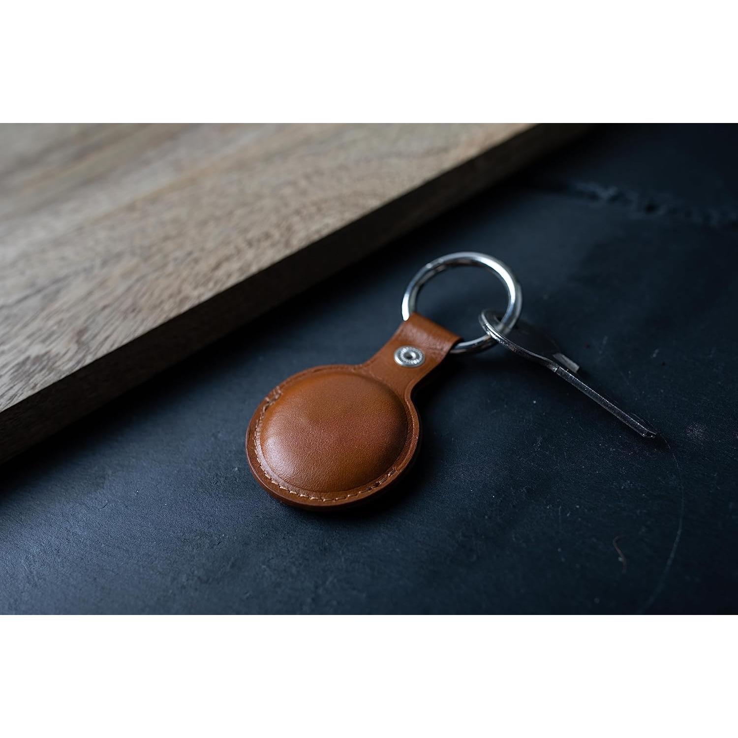 Soporte de cuero Snakehive para Apple AirTag - Rojo