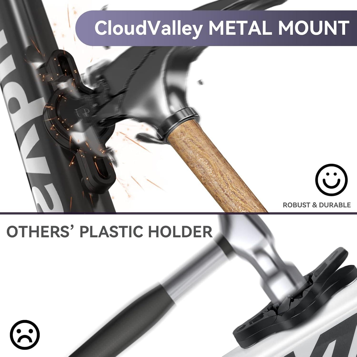 Soporte para bicicleta CloudValley para AirTag, impermeable