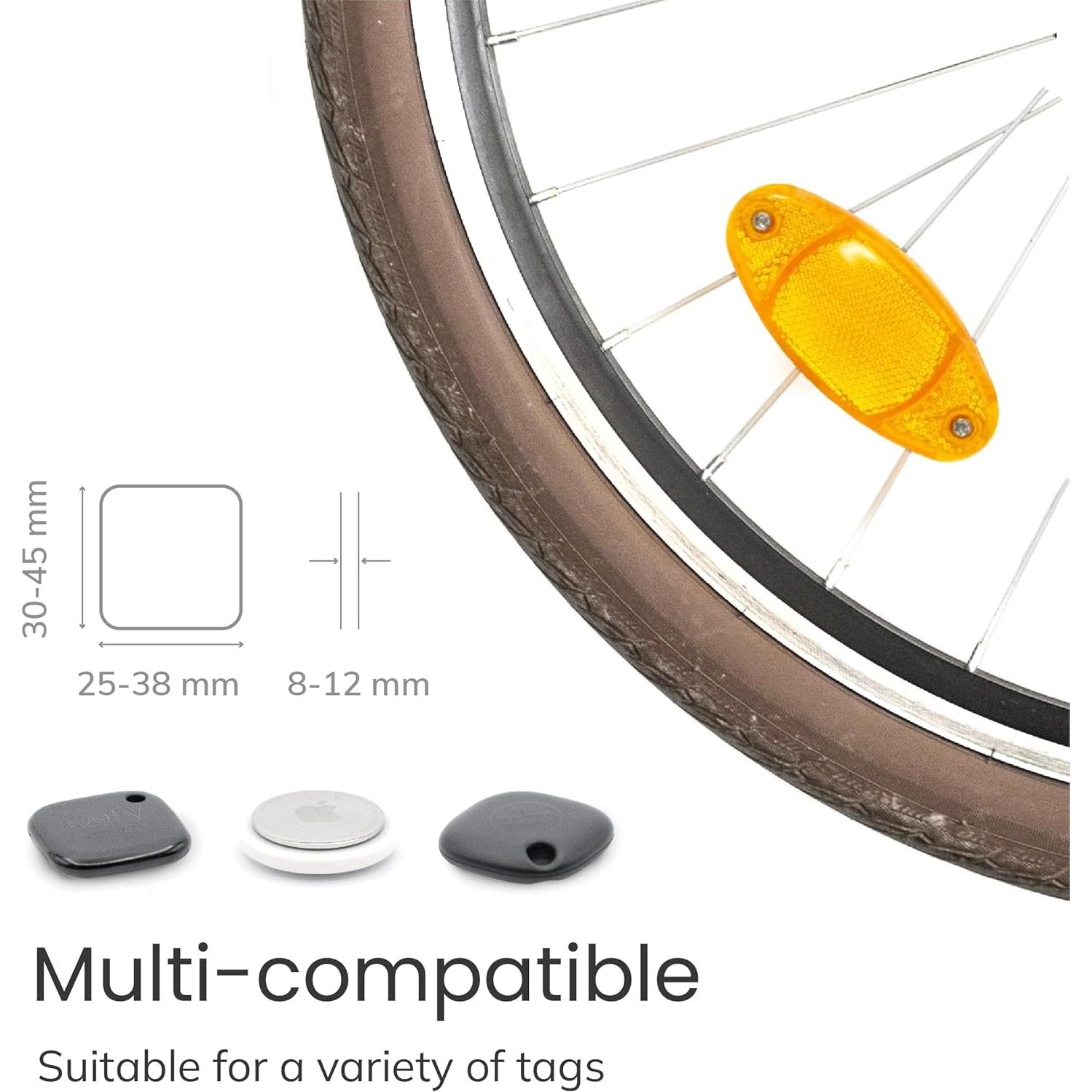 Soporte para GPS AirTag Overade AIRFLEC x2 - Reflectores de Rueda