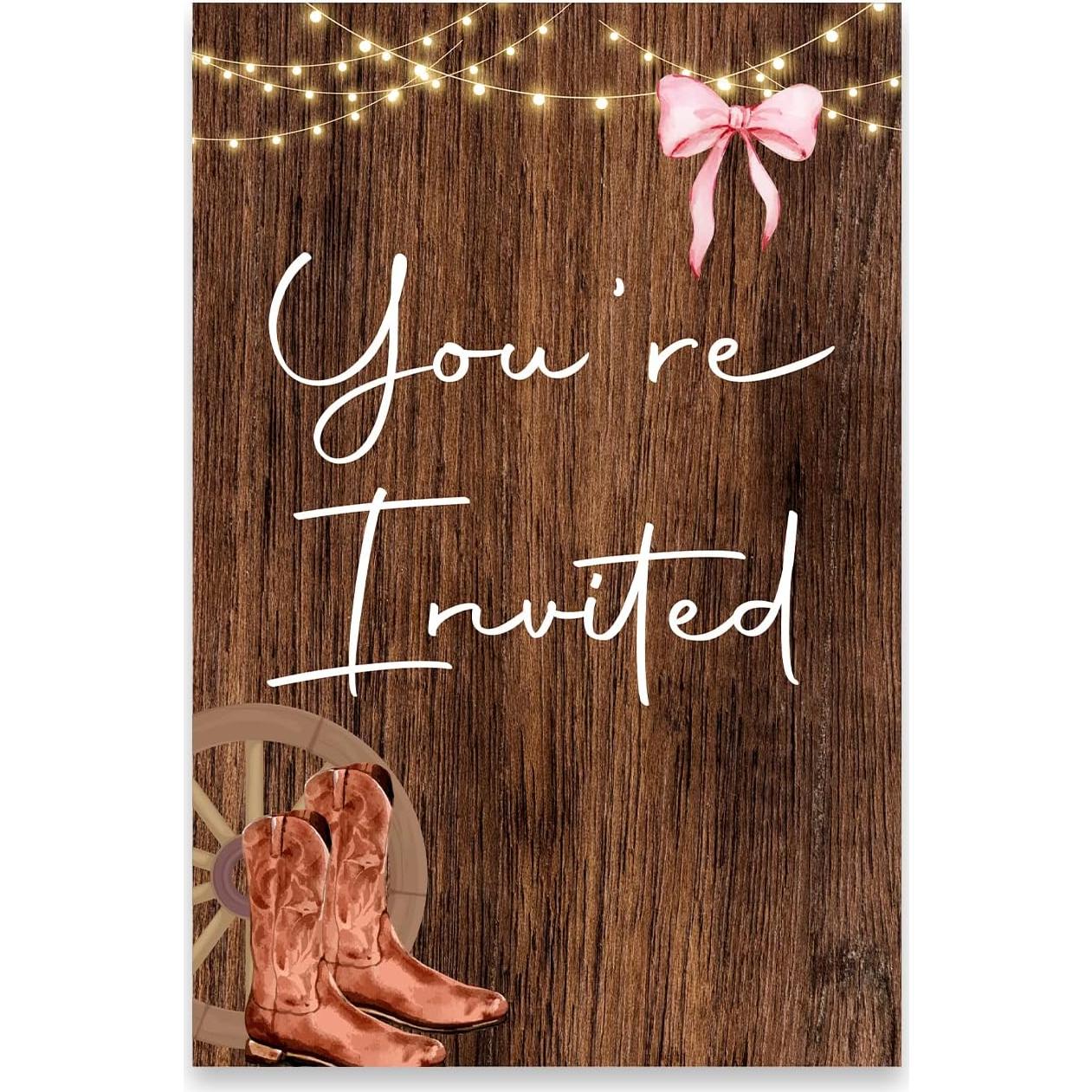 Invitaciones Fiesta Revelación Género Soiceu Set 20