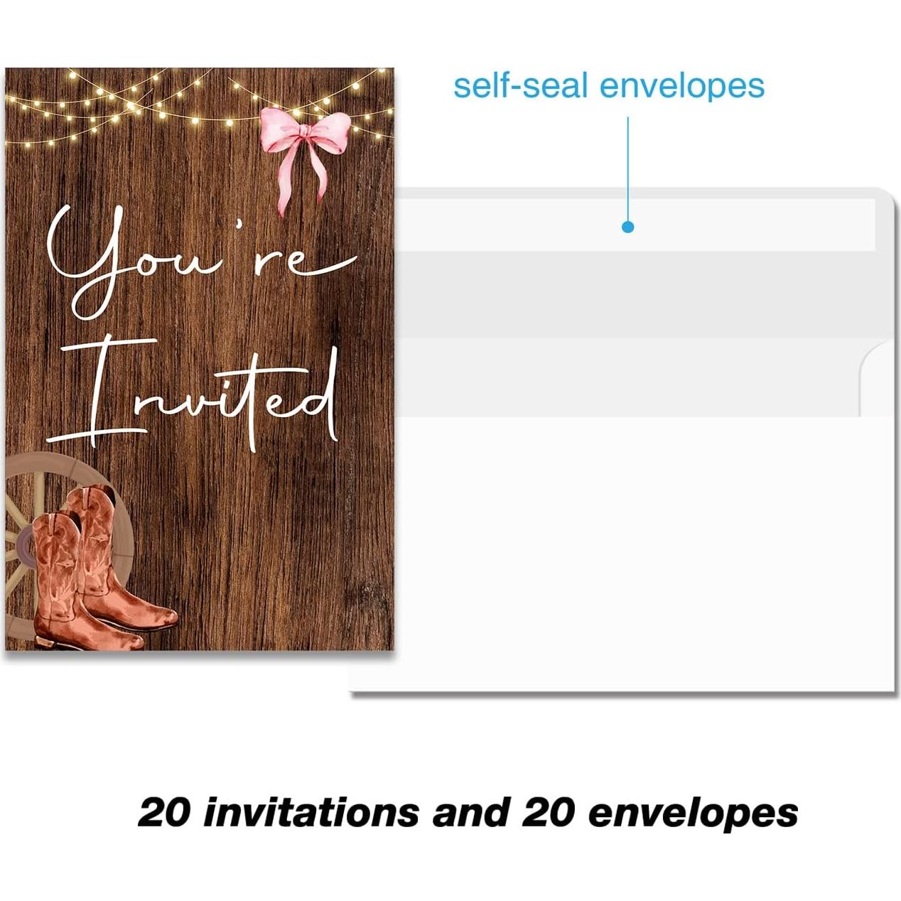 Invitaciones Fiesta Revelación Género Soiceu Set 20