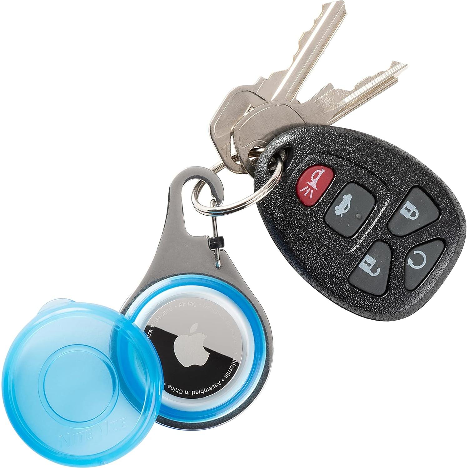 Soporte Clipable Nite IZE WearAbout para Apple AirTag - Azul