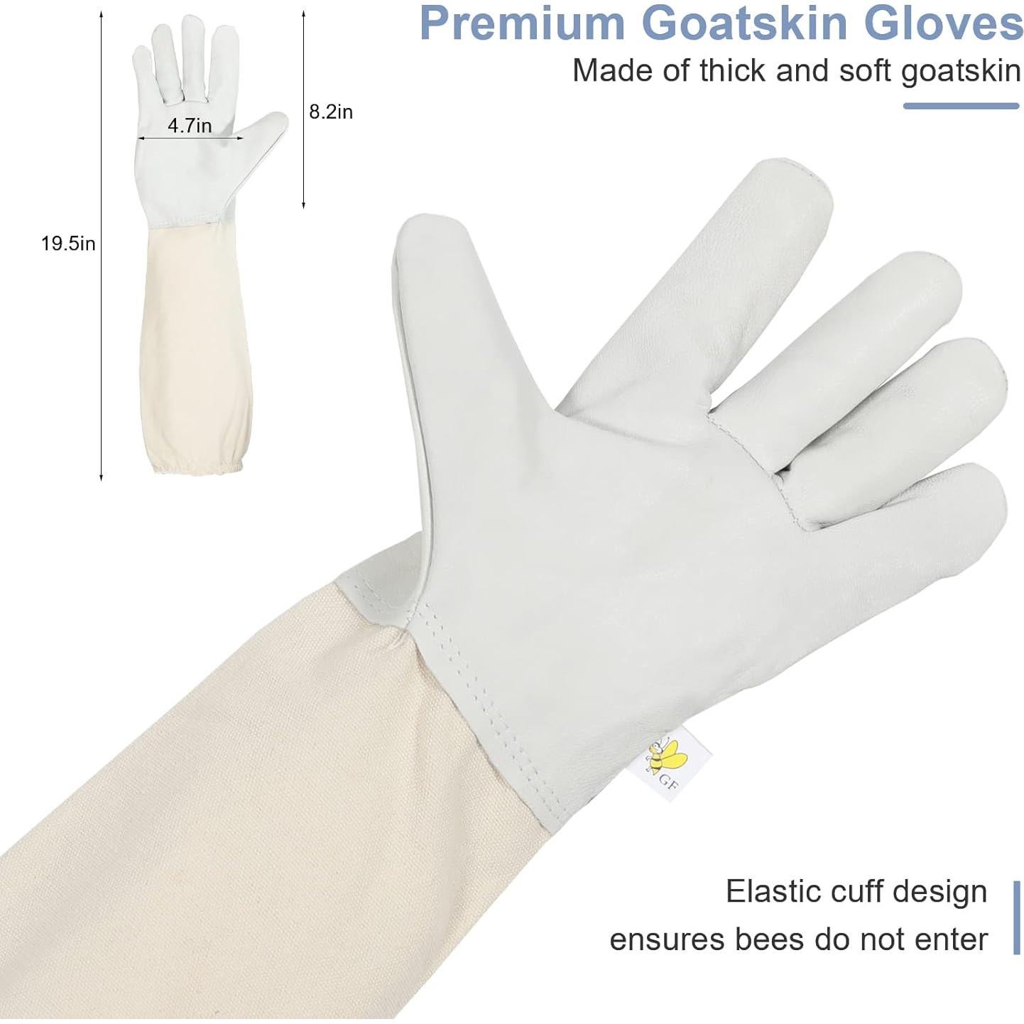 Traje de Apicultor ISIVBPEP con Guantes y Capucha Grande