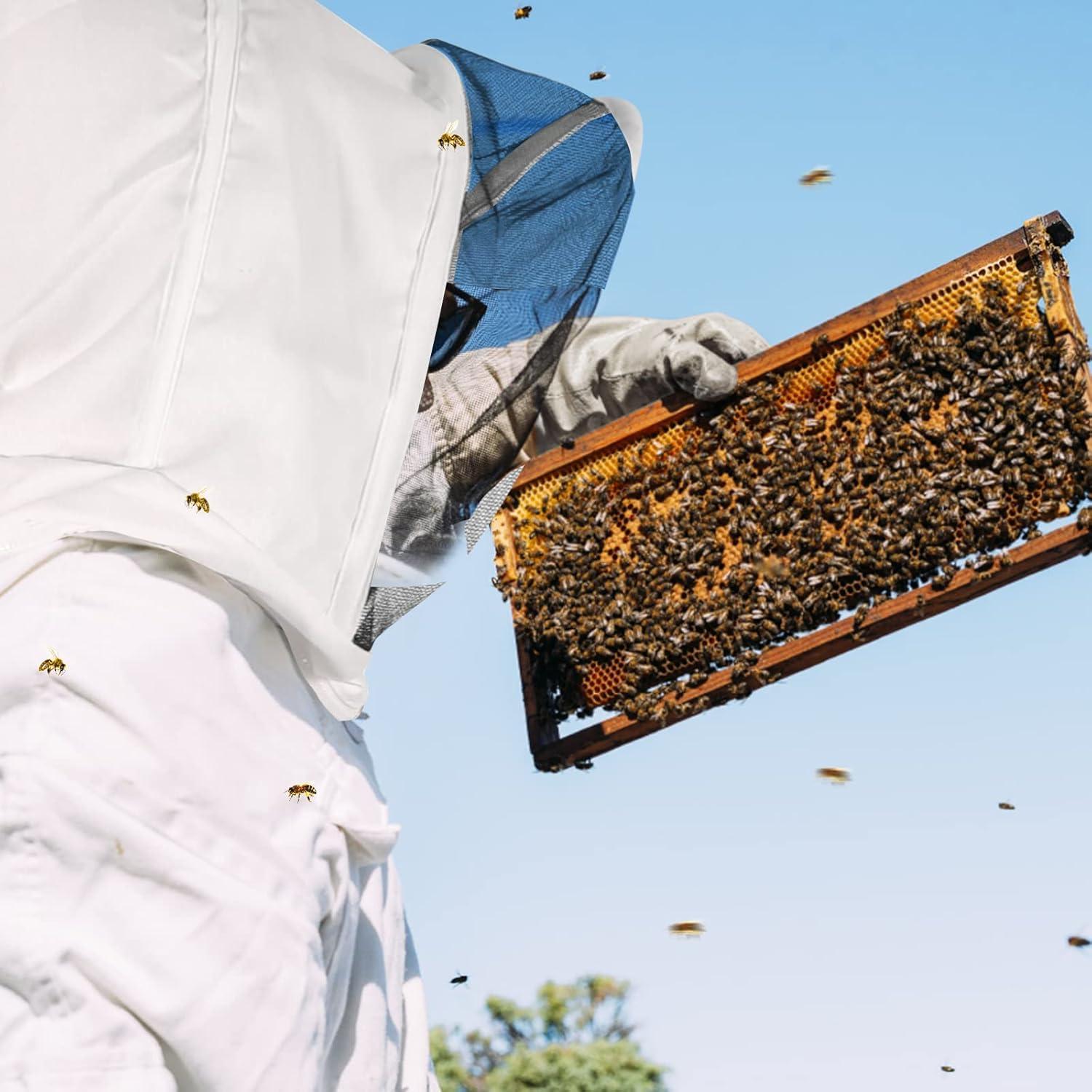Traje de Apicultor ISIVBPEP con Guantes y Capucha Grande