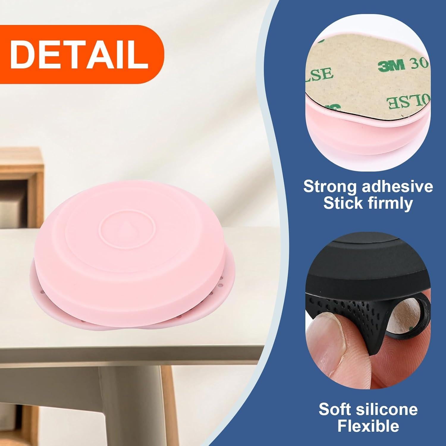 Funda Protectora Silicona para AirTag - 4 Pcs Rosa y Púrpura