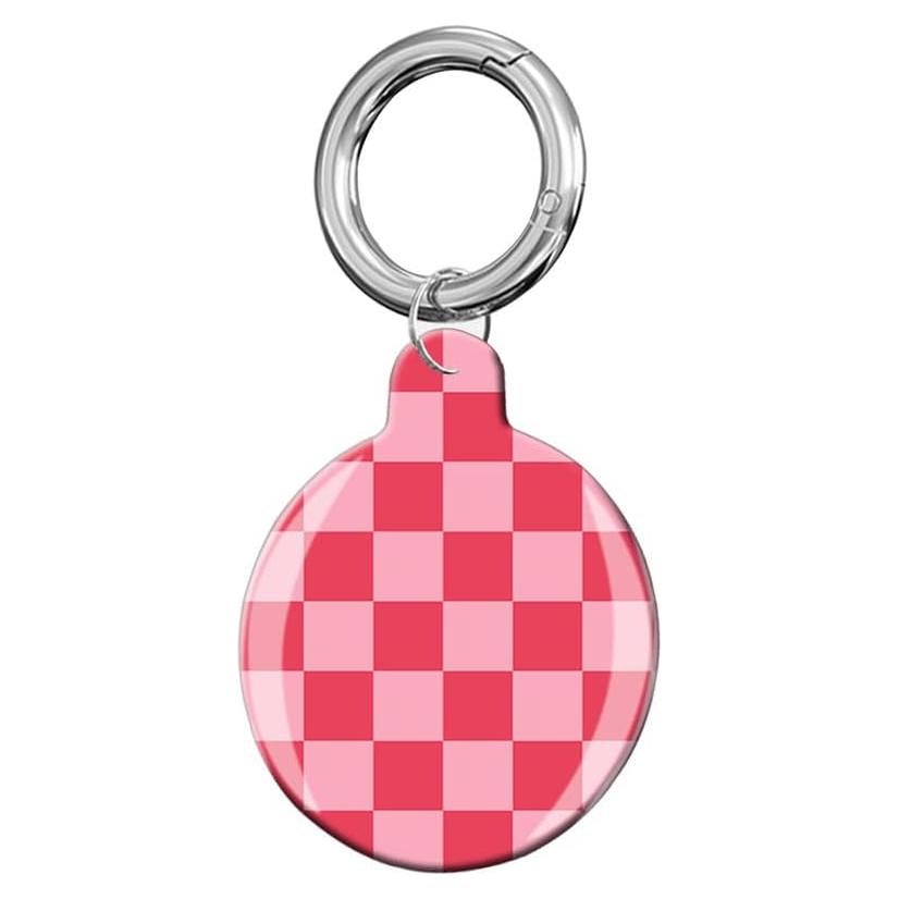 Funda Protectora para Air Tag LZMtacase Cuadrícula Roja