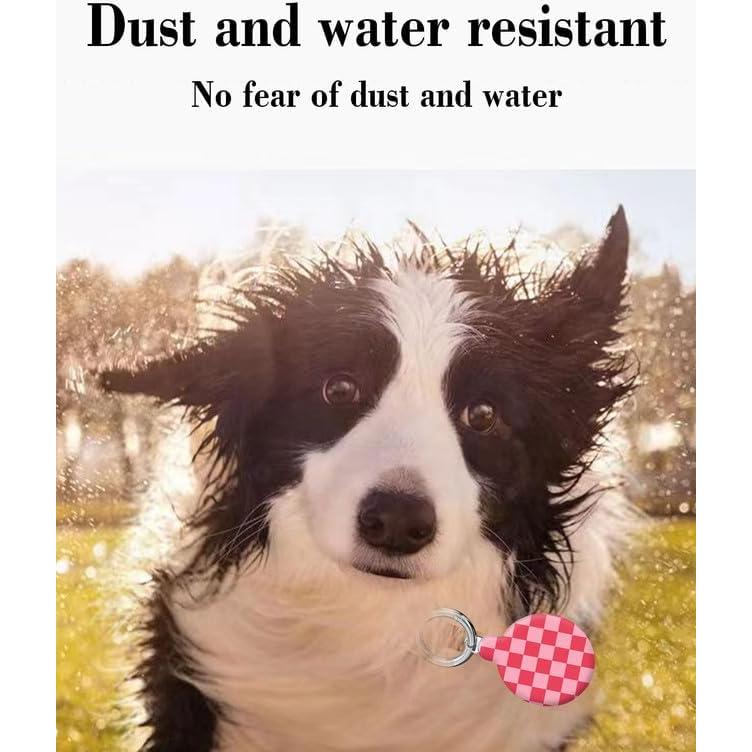 Funda Protectora para Air Tag LZMtacase Cuadrícula Roja